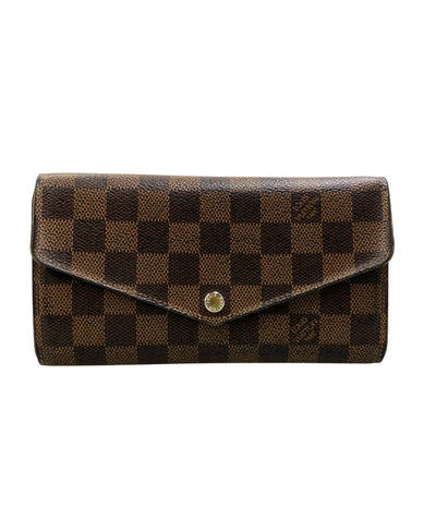 LOUIS VUITTON 長財布 キャンバス ポルトフォイユ サラ ダミエ エベヌ N63209 ユニセックス ルイ・ヴィトン