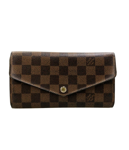 LOUIS VUITTON 長財布 キャンバス ポルトフォイユ サラ ダミエ エベヌ N63209 ユニセックス ルイ・ヴィトン