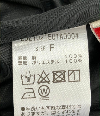 美品 ラウンジドレス リネンロングスカート レディース SIZE F (M) loungedress