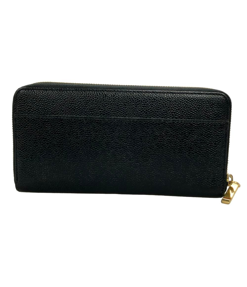 THOM BROWNE ラウンドファスナー長財布 レザー レディース トム