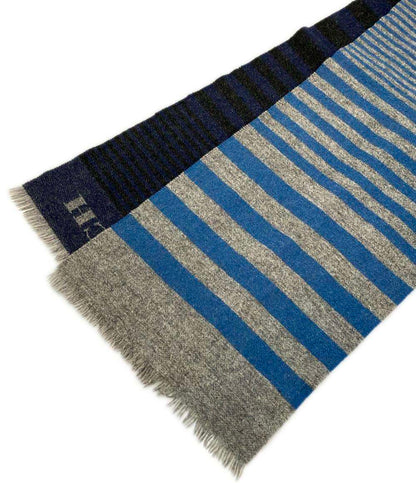 美品 COACH マフラー ボーダー柄 メンズ レディース コーチ