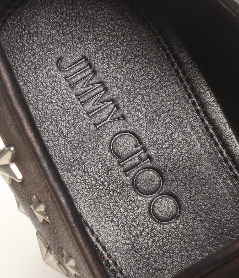 美品 Jimmy Choo レザースリッポン スタッズ メンズ SIZE 42 ジミーチュウ