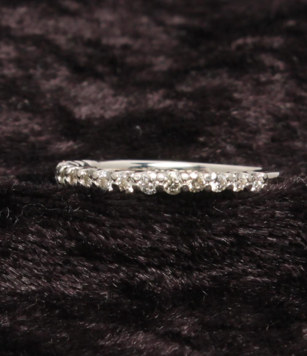 美品 リング 指輪 Pt900 ダイヤ 0.30ct ハーフエタニティ レディース SIZE 10号