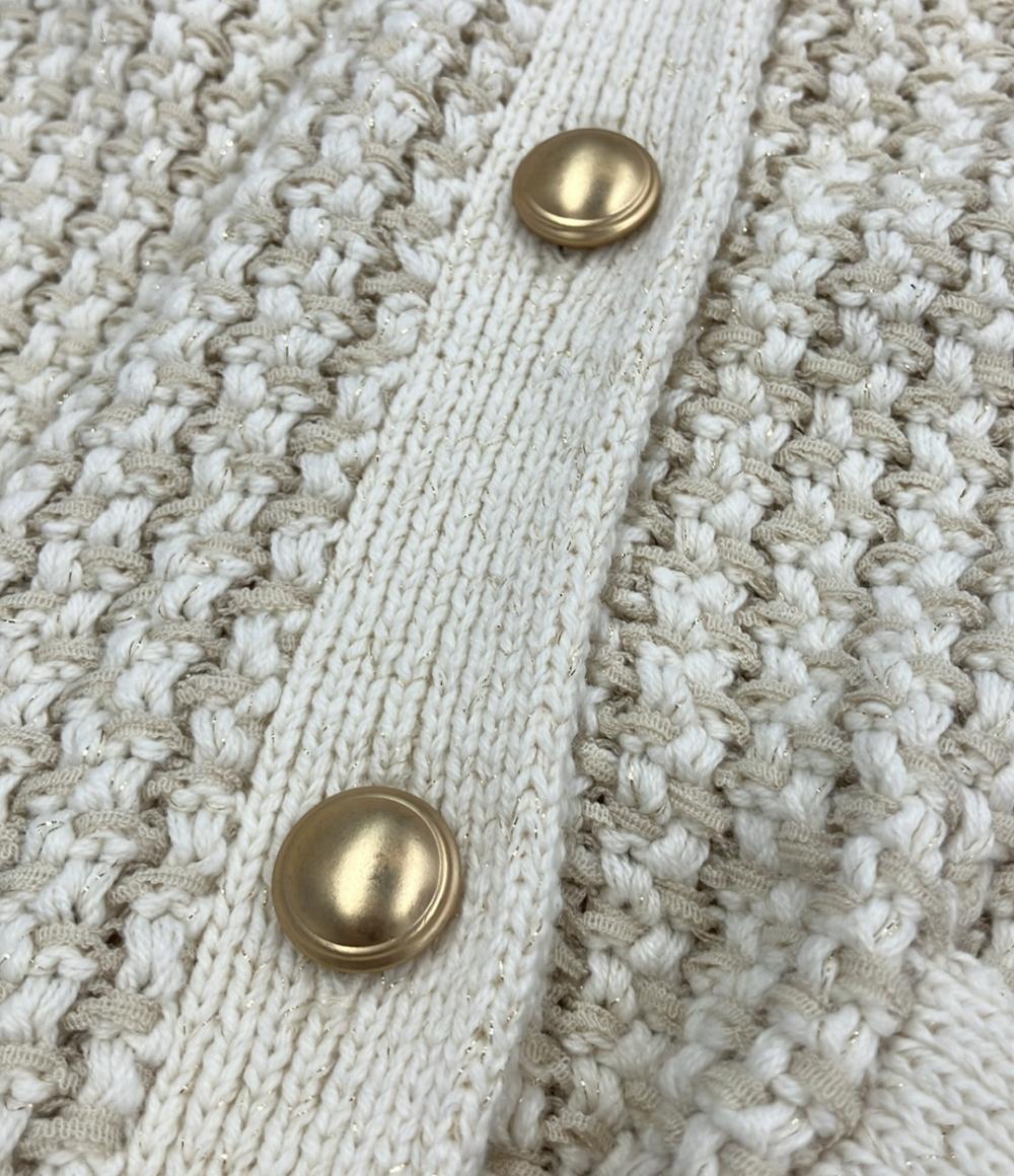 ナノユニバース ツイードジャケット ノーカラー レディース SIZE M (M) nano universe