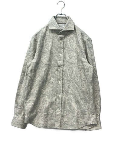 Brunello Cucinelli 長袖シャツ ペイズリー柄 メンズ SIZE XS ブルネロクチネリ