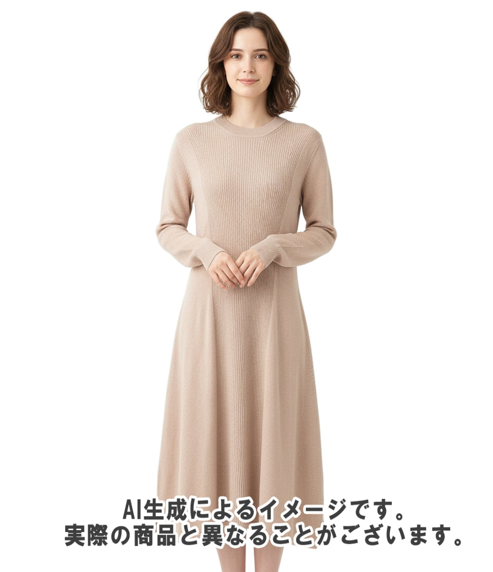 HERMES ロングスリーブ ニットワンピース 3H2500D1 レディース SIZE 38 エルメス