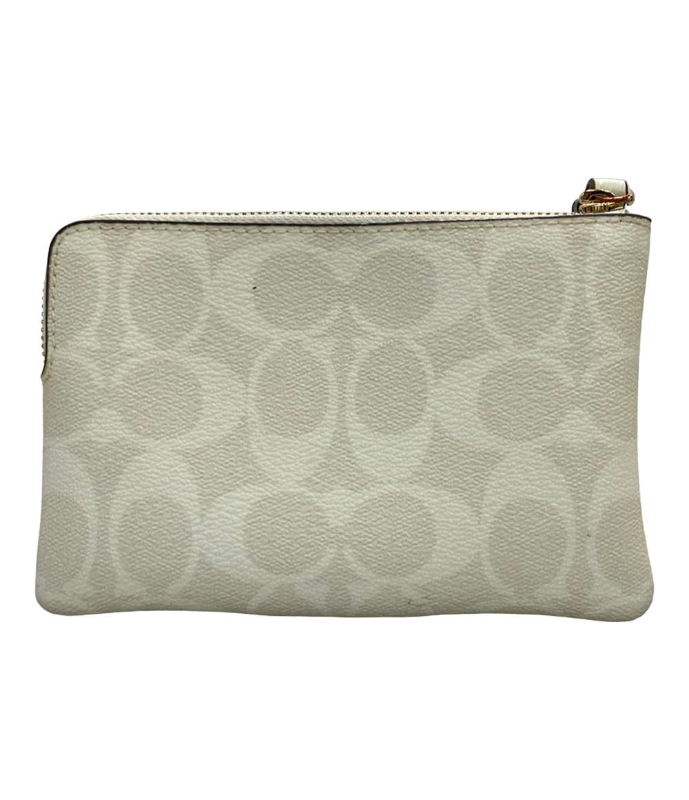 コーチ ポーチ キャンバス レザー シグネチャー CS602 レディース COACH