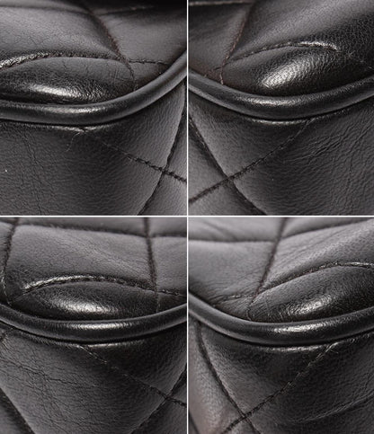 シャネル チェーンショルダーバッグ シングルチェーン 斜め掛け 肩掛け ゴールド金具 ラムスキン マトラッセ レディース CHANEL