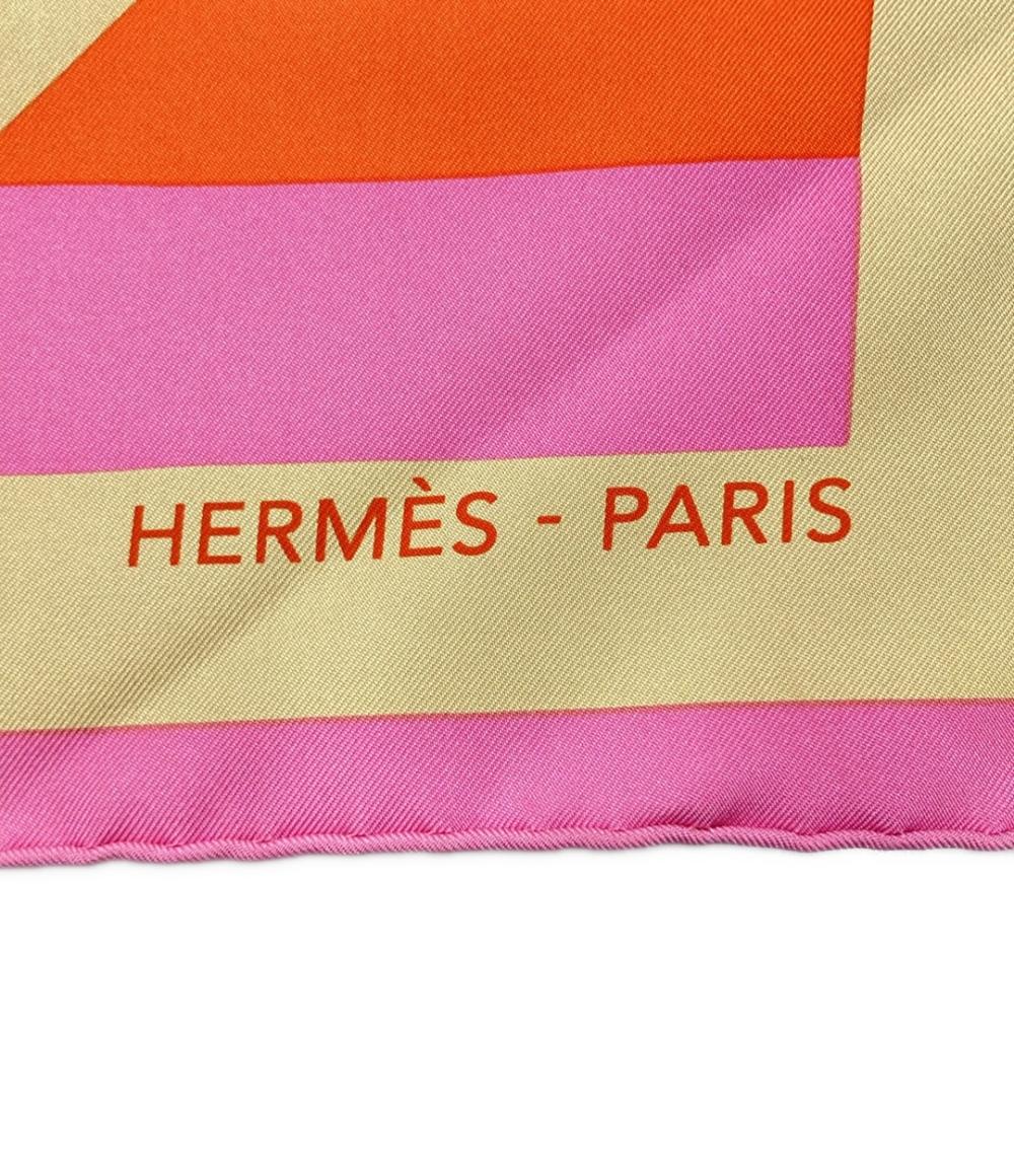 エルメス スカーフ カレ90 シルク100% アルファベット柄 レディース HERMES