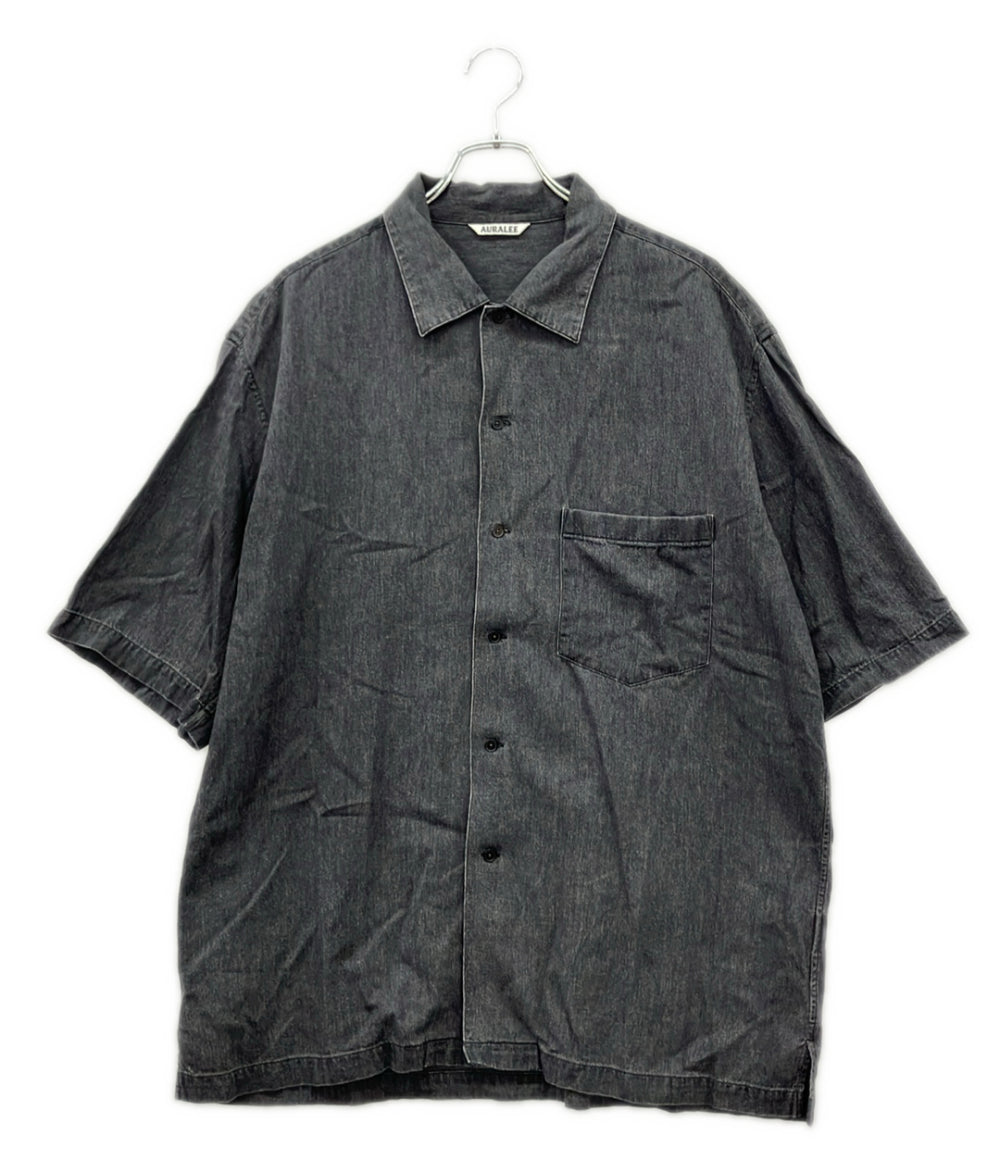 AURALEE セルビッジ スーパーライトデニム ハーフスリーブシャツ A24SS02GS メンズ SIZE 5 オーラリー