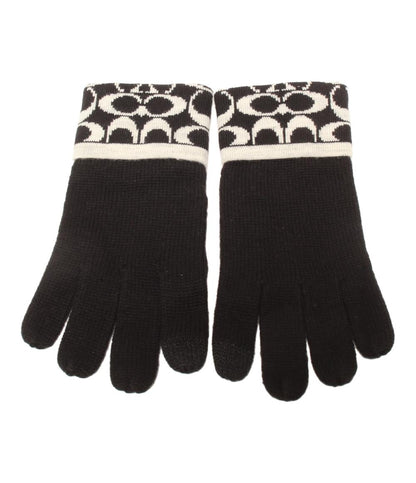 美品 コーチ 手袋 シグネチャー レディース COACH