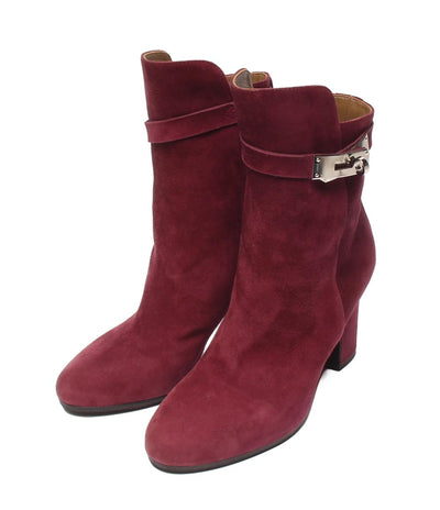 HERMES ショートブーツ サンジェルマン ケリー金具 スエード レディース SIZE 35 1/2 (22.5cm) エルメス