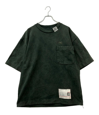 美品 Maison MIHARA YASUHIRO 半袖Tシャツ 胸ポケット ダメージ加工 A14TS601 メンズ SIZE 46 (M) メゾンミハラヤスヒロ