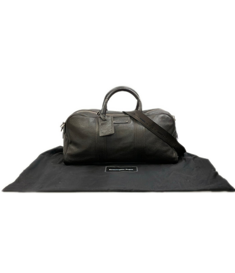 Ermenegildo Zegna 2WAY ボストンバッグ ショルダーバッグ 斜め掛け メンズ エルメネジルドゼニア