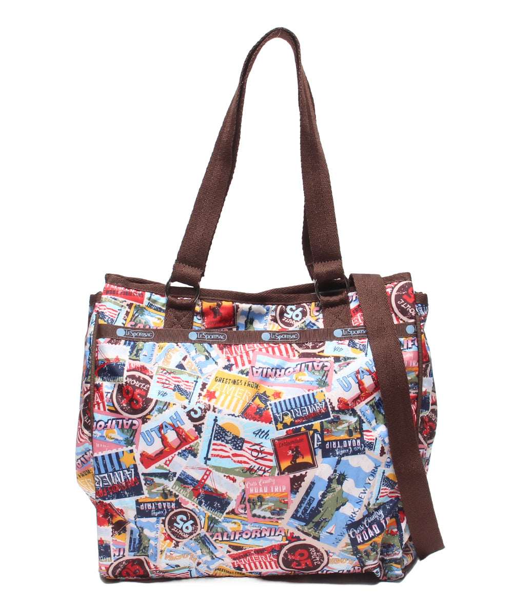 美品 LeSportsac 2WAYトートバッグ ショルダーバッグ 肩掛け 斜め掛け レディース レスポートサック