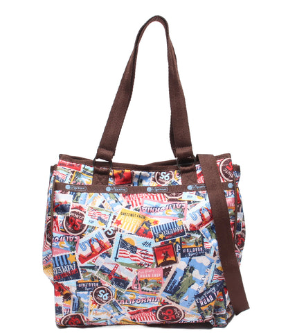 美品 LeSportsac 2WAYトートバッグ ショルダーバッグ 肩掛け 斜め掛け レディース レスポートサック
