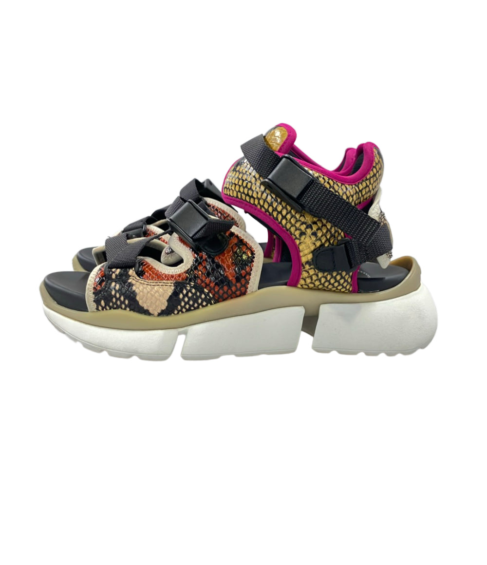 Chloe スポーツサンダル パイソン柄 レディース SIZE 36 (23cm) クロエ