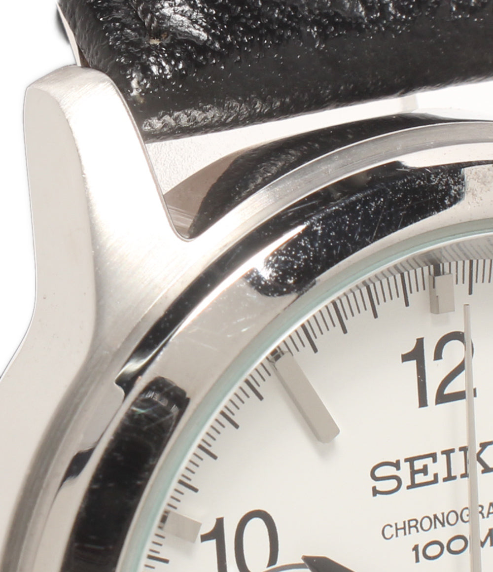SEIKO 腕時計 クオーツ ホワイト 6T63-00A0 メンズ セイコー