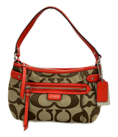 コーチ ショルダーバッグ 肩掛け 斜め掛け 2WAY キャンバス レザー シグネチャー F24063 レディース COACH