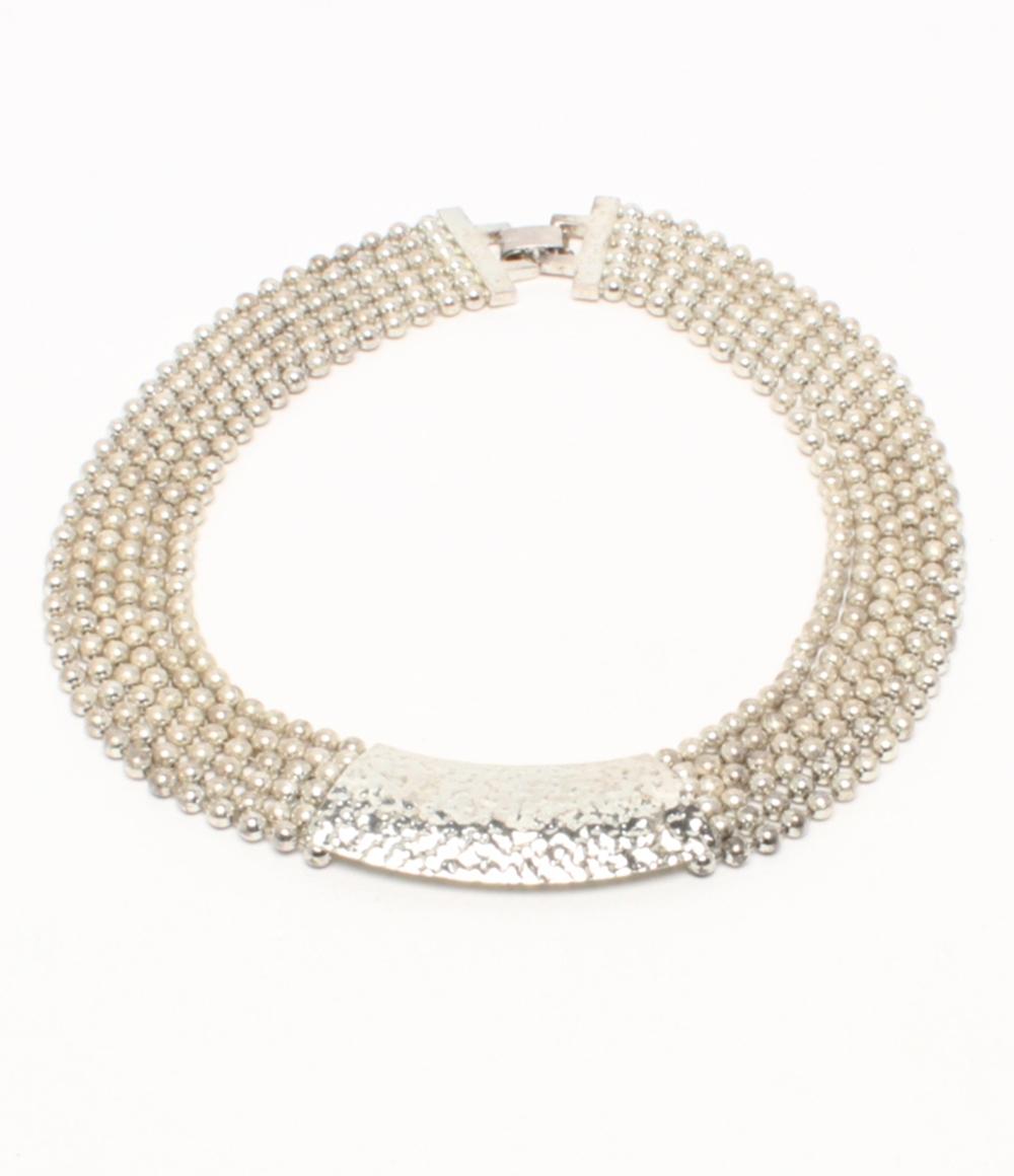 YOHAI チョーカー ネックレス イヤリング ボールチェーン 2点セット レディース