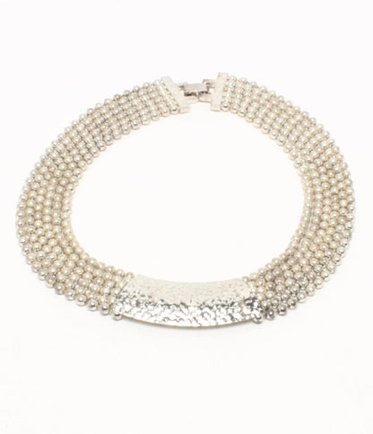 YOHAI チョーカー ネックレス イヤリング ボールチェーン 2点セット レディース