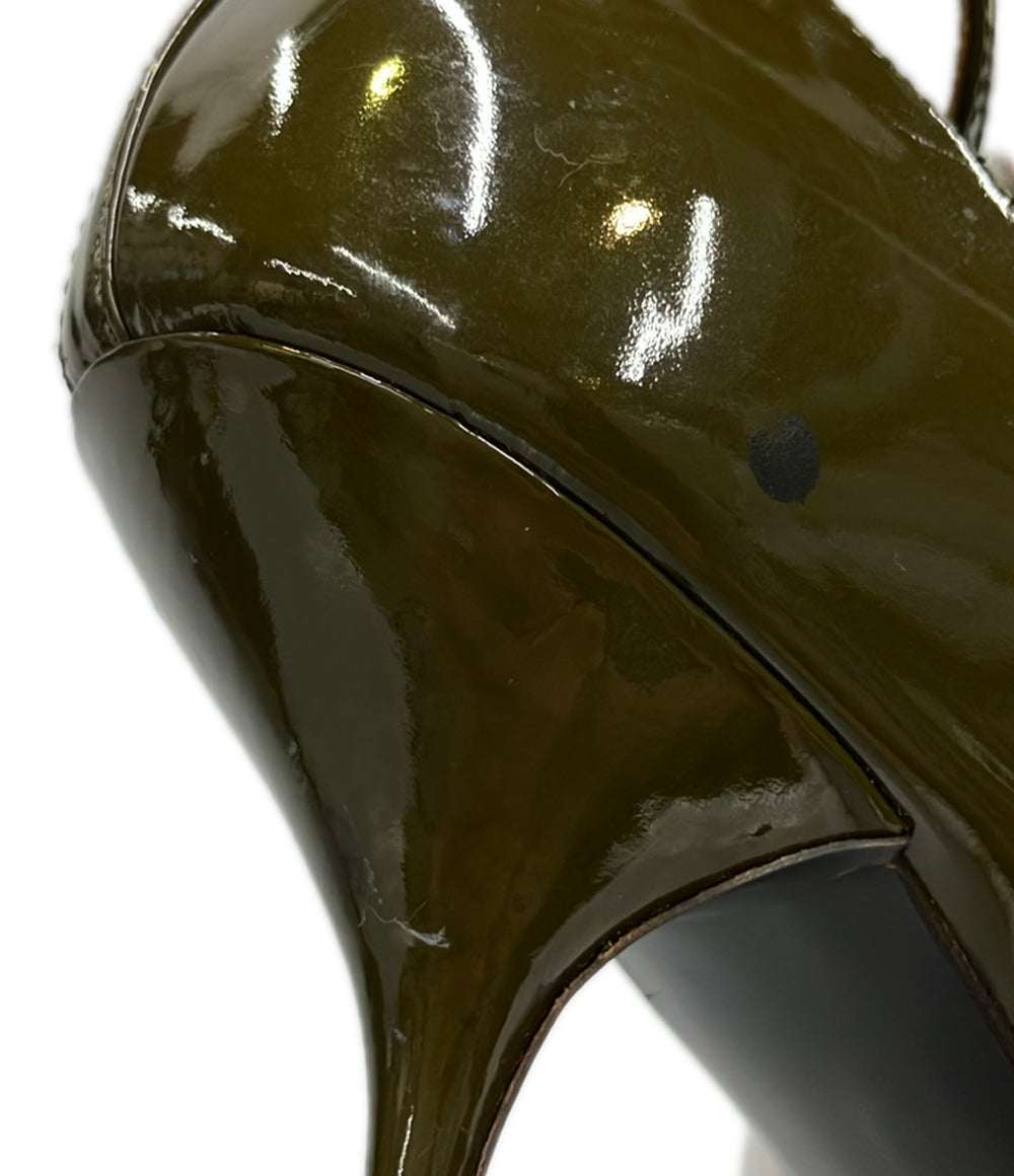 PRADA アンクルストラップエナメルパンプス レディース SIZE 34 (22cm) プラダ