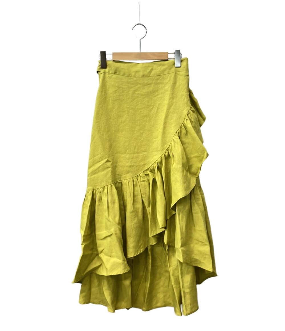 マイラン フィッシュテールリネンラップスカート レディース SIZE F (M) MYLAN