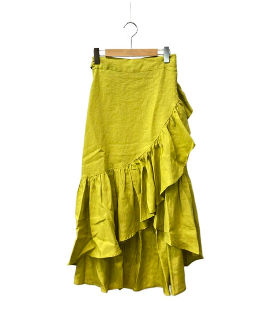 マイラン フィッシュテールリネンラップスカート レディース SIZE F (M) MYLAN