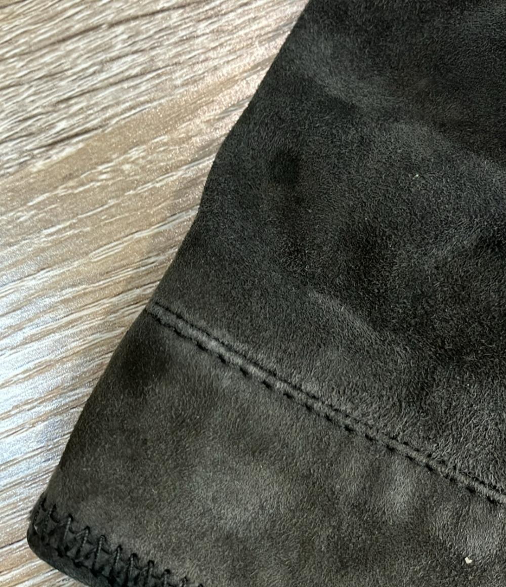 LOEWE ノーカラージャケット レザー スエード レディース SIZE 40 (M) ロエベ
