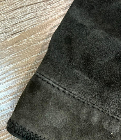 LOEWE ノーカラージャケット レザー スエード レディース SIZE 40 (M) ロエベ