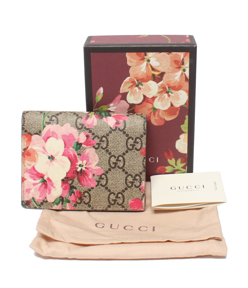 GUCCI 二つ折り財布 カードケース GGブルームス GGスプリーム 410088 レディース グッチ