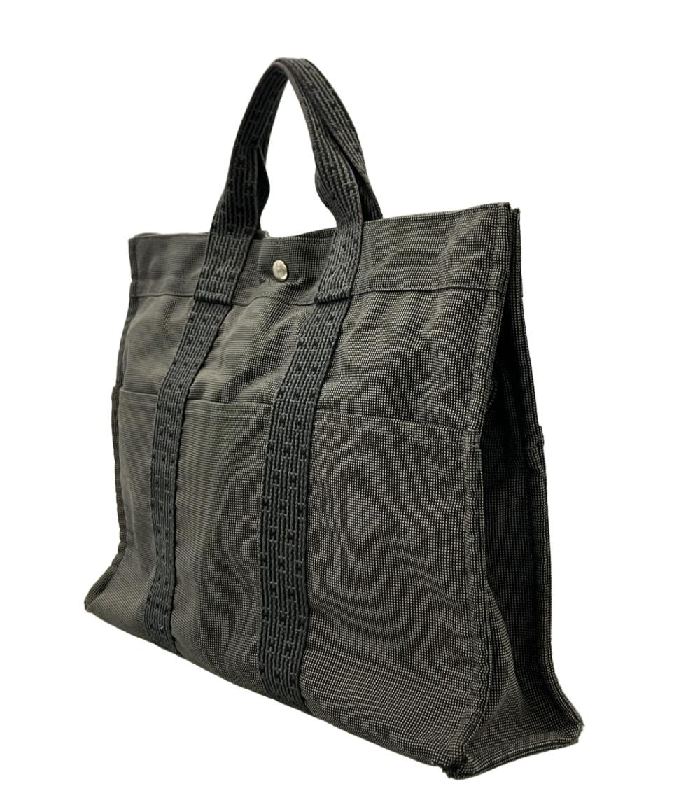 訳あり HERMES トートバッグ ハンドバッグ エールラインMM メンズ エルメス