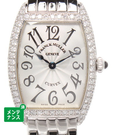 FRANCK MULLER 腕時計 SS SVアラビア QZ ダイヤケース SSブレス トノーカーベックス クオーツ 1752QZD レディース フランクミュラー