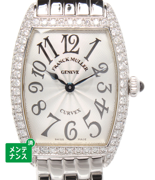 FRANCK MULLER 腕時計 SS SVアラビア QZ ダイヤケース SSブレス トノーカーベックス クオーツ 1752QZD レディース フランクミュラー