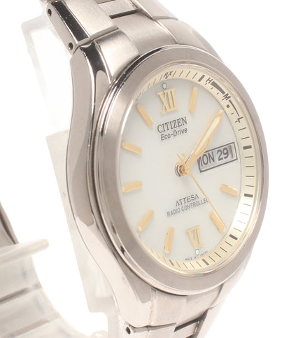 CITIZEN 腕時計 アテッサ ATTESA ソーラー ホワイト H100-T010431 メンズ シチズン
