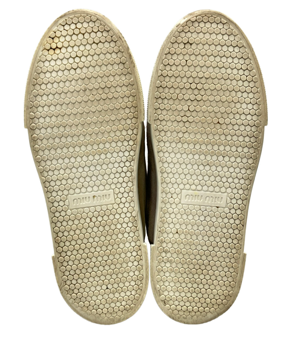 MIUMIU グリッターハイカットスニーカー レディース SIZE 36 1/2 ミュウミュウ