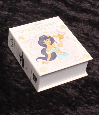 美品 TAKE-UP ネックレス K10 ラピスラズリ ダイヤ 0.01ct DISNEYコラボ アラジンと魔法のランプ レディース テイクアップ