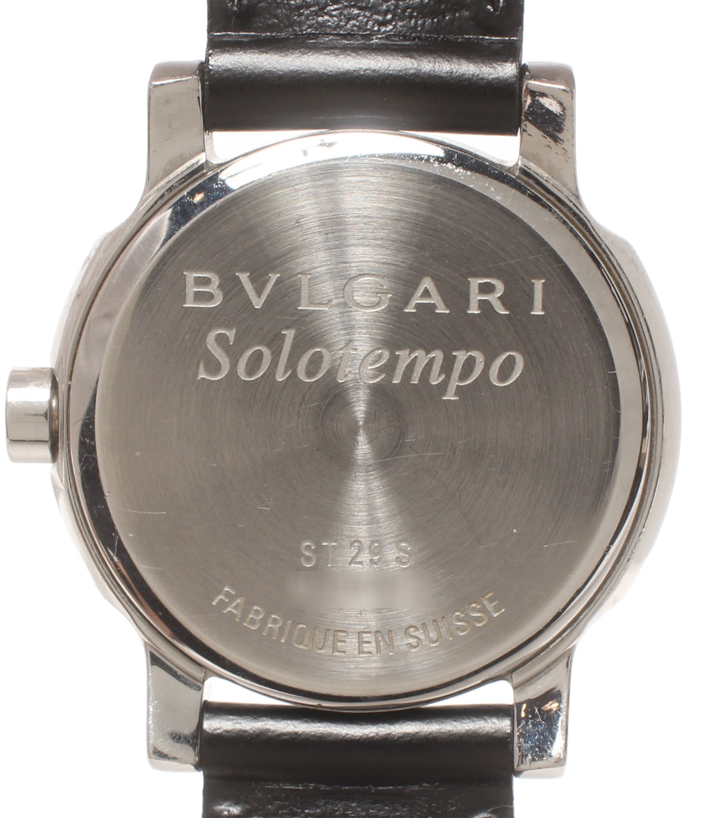 BVLGARI 腕時計 ソロテンポ クオーツ ホワイト ST29S レディース ブルガリ