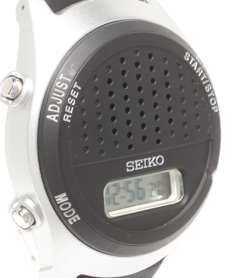 美品 SEIKO 腕時計 音声デジタルウオッチ クオーツ A862-00B0 レディース メンズ セイコー