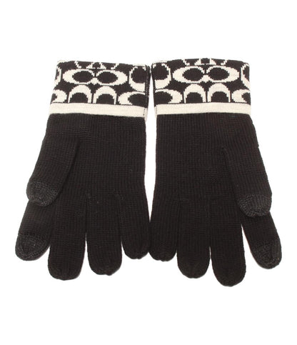 美品 コーチ 手袋 シグネチャー レディース COACH