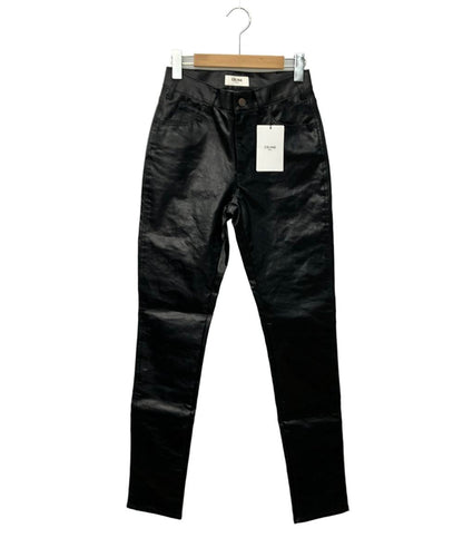 セリーヌ ミッドウエストストレッチPVCコーティングデニムパンツ レディース (複数サイズ) CELINE