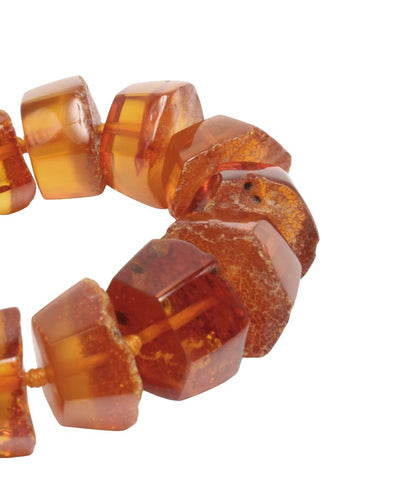 ネックレス 琥珀 11-20mm レディース