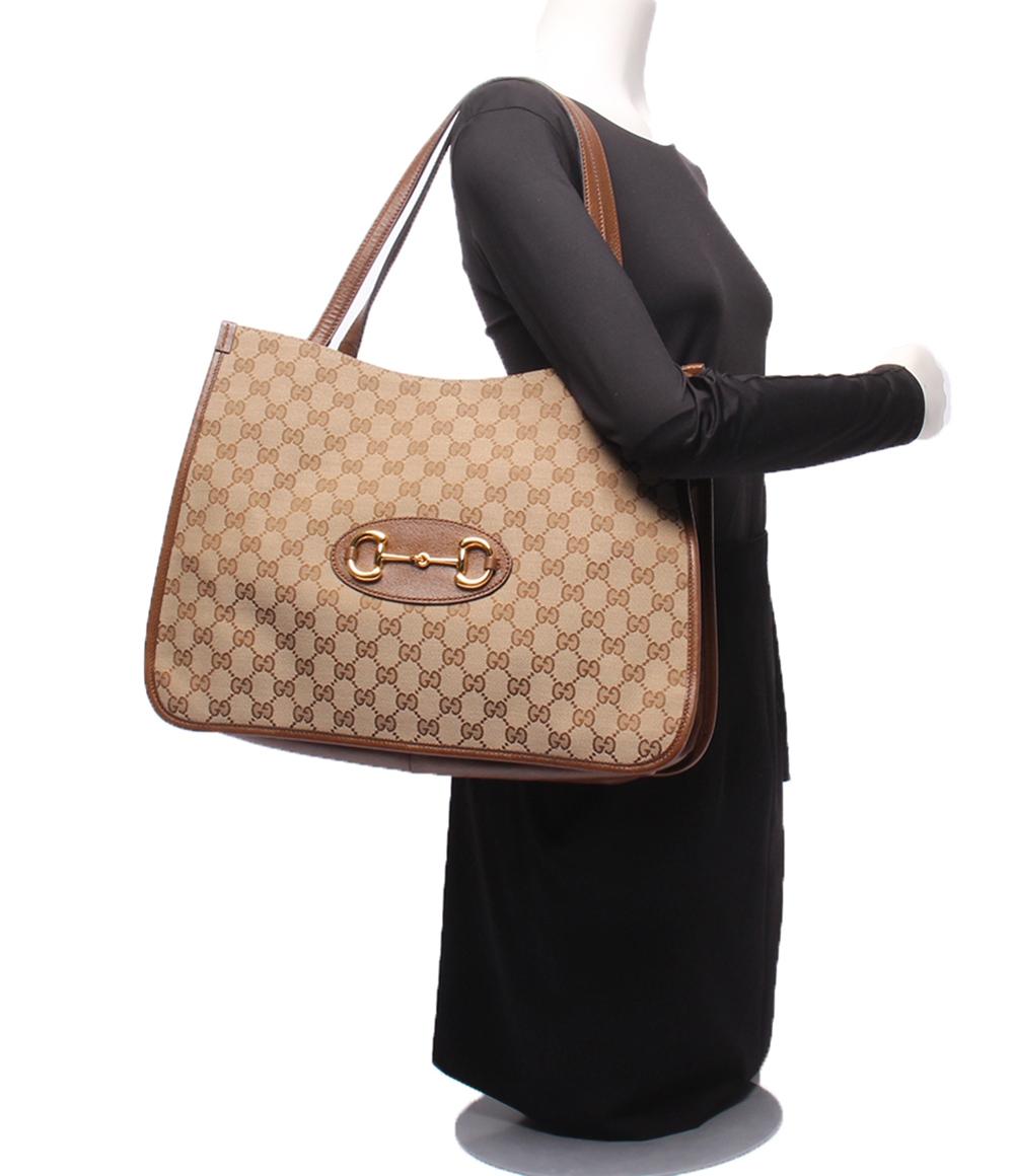 GUCCI トートバッグ ホースビット 1955 GGキャンバス 623694 525040 レディース グッチ