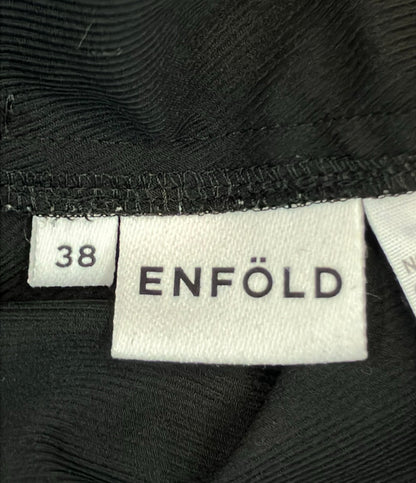 ENFOLD ノースリーブワンピース 21SS タスランカルゼ プリーツジャンパースカート 300ES333-1680 レディース SIZE 38 (S) エンフォルド