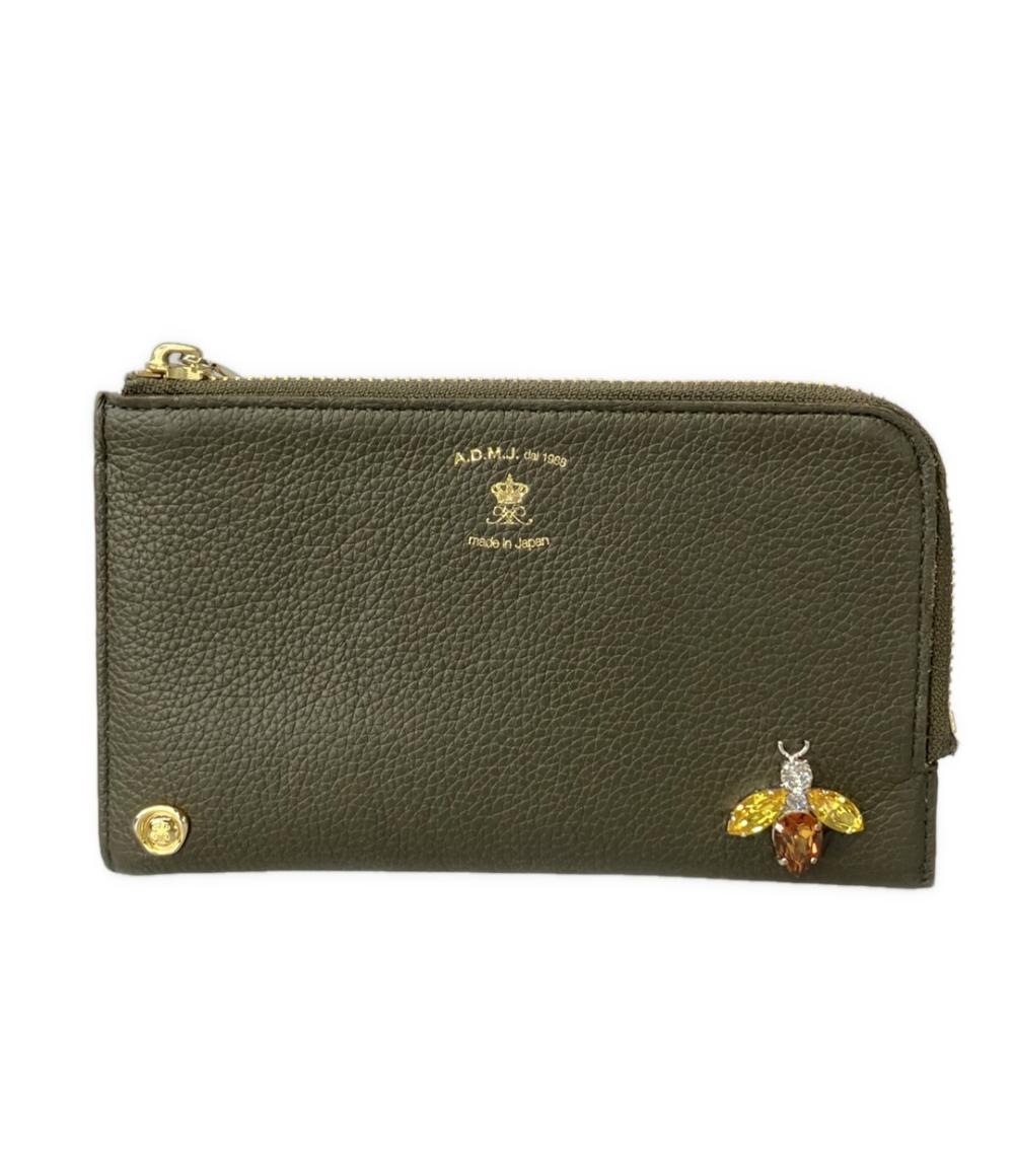 エーディーエムジェイ L字ファスナー長財布 レディース A.D.M.J.