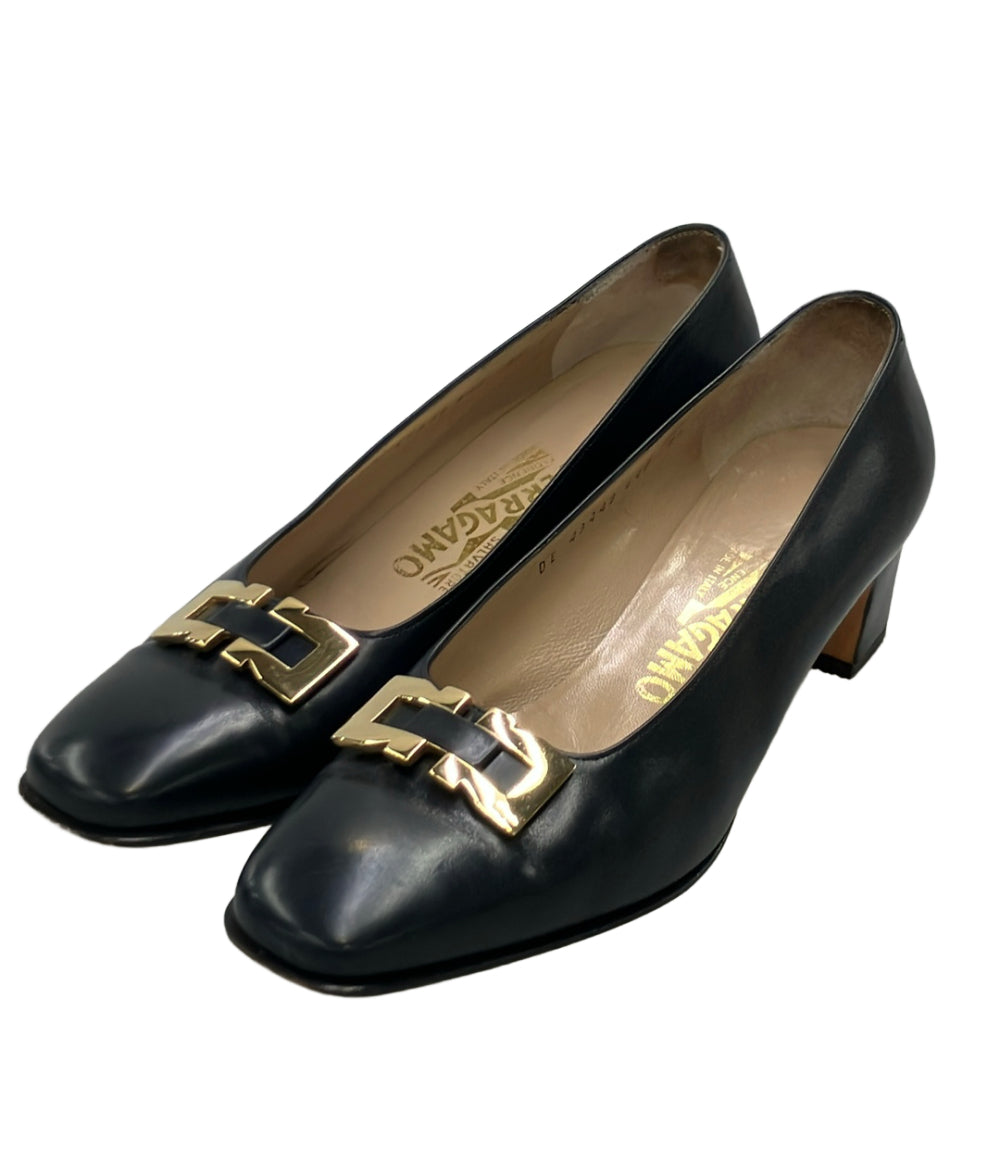 Salvatore Ferragamo パンプス ガンチーニ DE 43448 レディース SIZE 6.5 サルヴァトーレフェラガモ