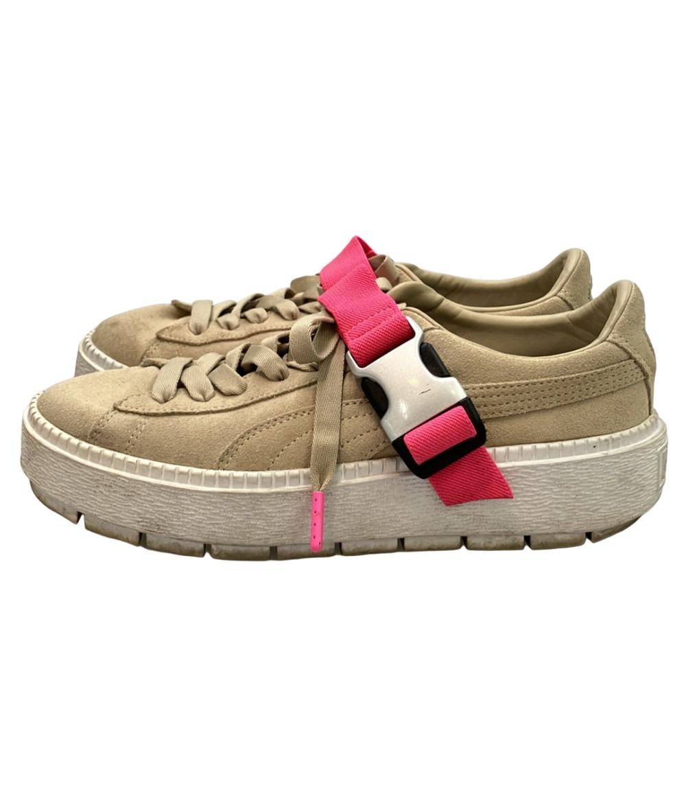 PUMA ローカット厚底スニーカー プラットフォーム トレース バックル 367451-02 レディース SIZE 24.5 (L) プーマ