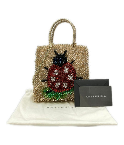 美品 ANTEPRIMA FEILER 2WAY ハンドバッグ ショルダーバッグ 斜め掛け ワイヤーバッグ レディース アンテプリマ フェイラー