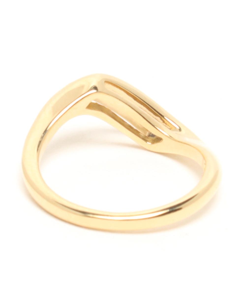 美品 MIKIMOTO リング 指輪 K18 ダイヤ 0.10ct レディース SIZE 8号 ミキモト