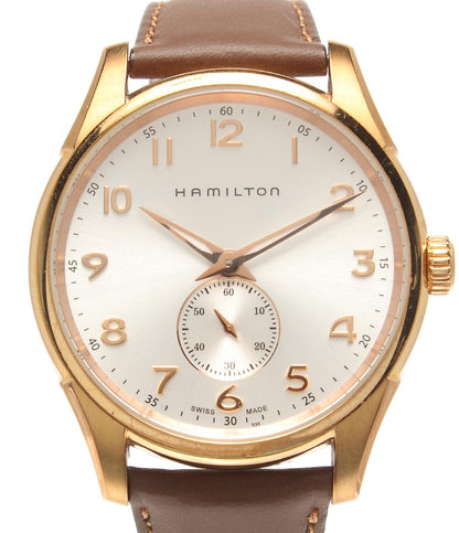 HAMILTON 腕時計 ジャズマスター シンライン クオーツ シルバー H384410 メンズ ハミルトン